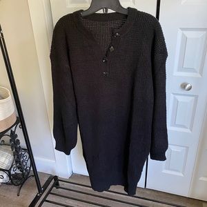 Black sweater dress